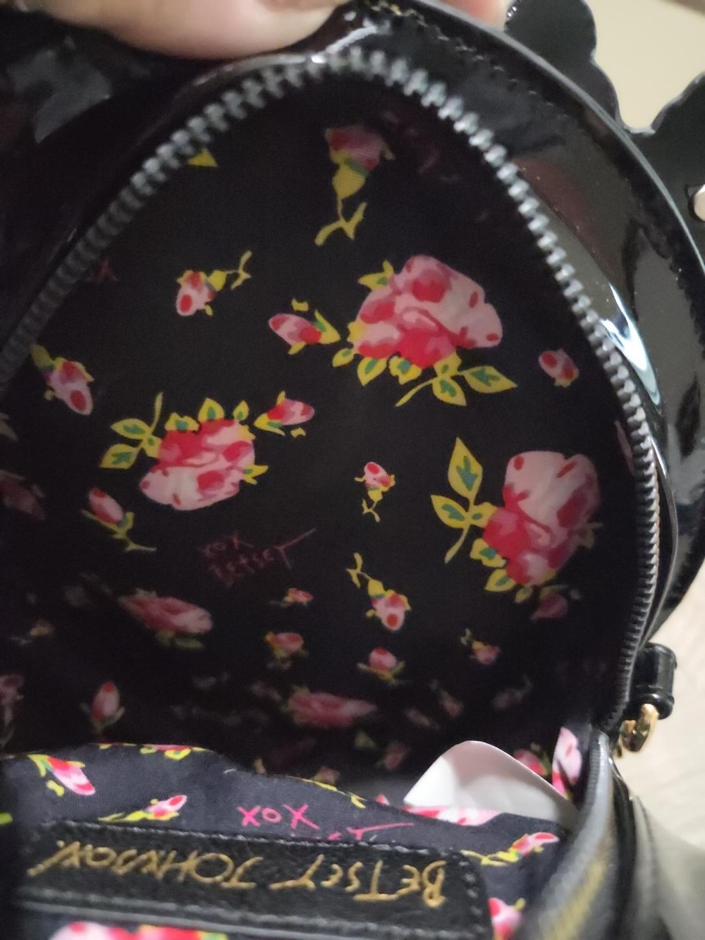 Betsey Johnson Sugar Skull Queen Floral Crown Crossbody Bag - Picture 6 of 6